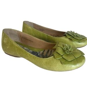 Born Green Floral Accent Flats